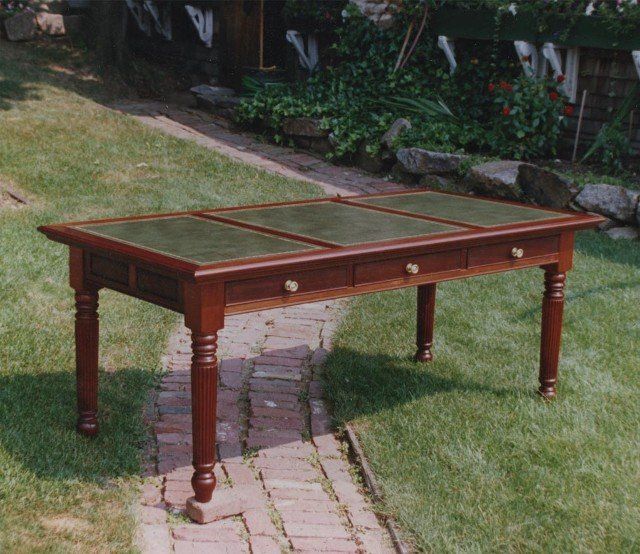 Leather Top Writing Table