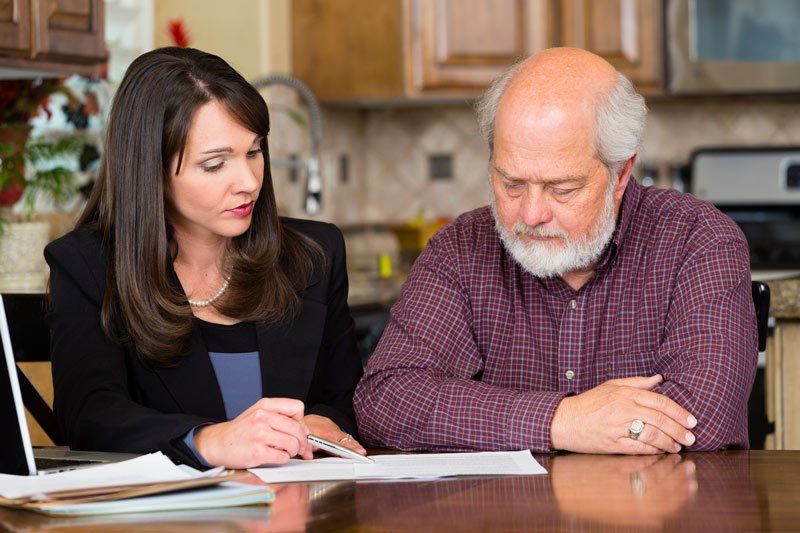 A client and probate lawyer working together in Blacktown