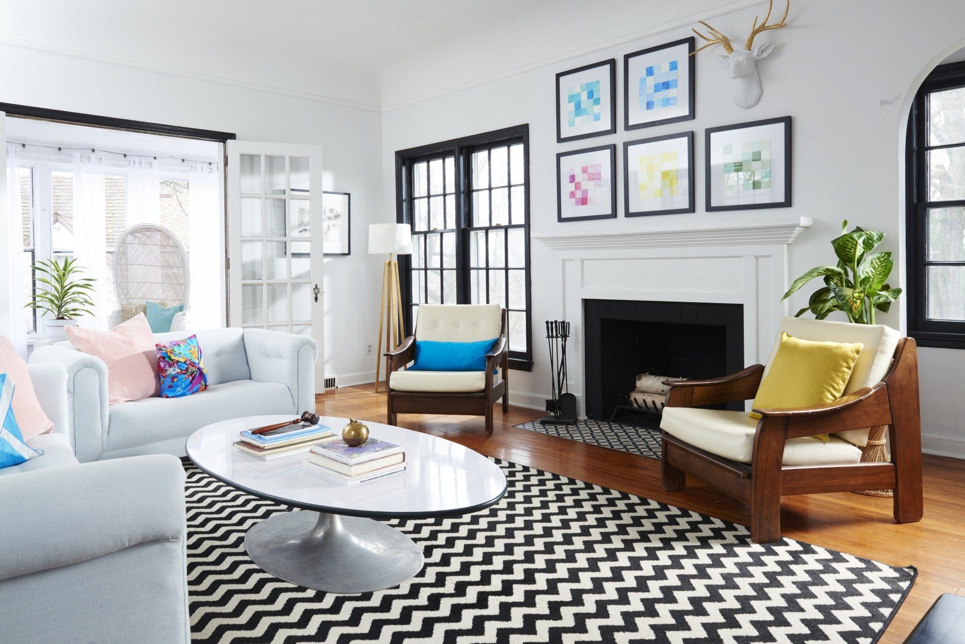Styled living room
