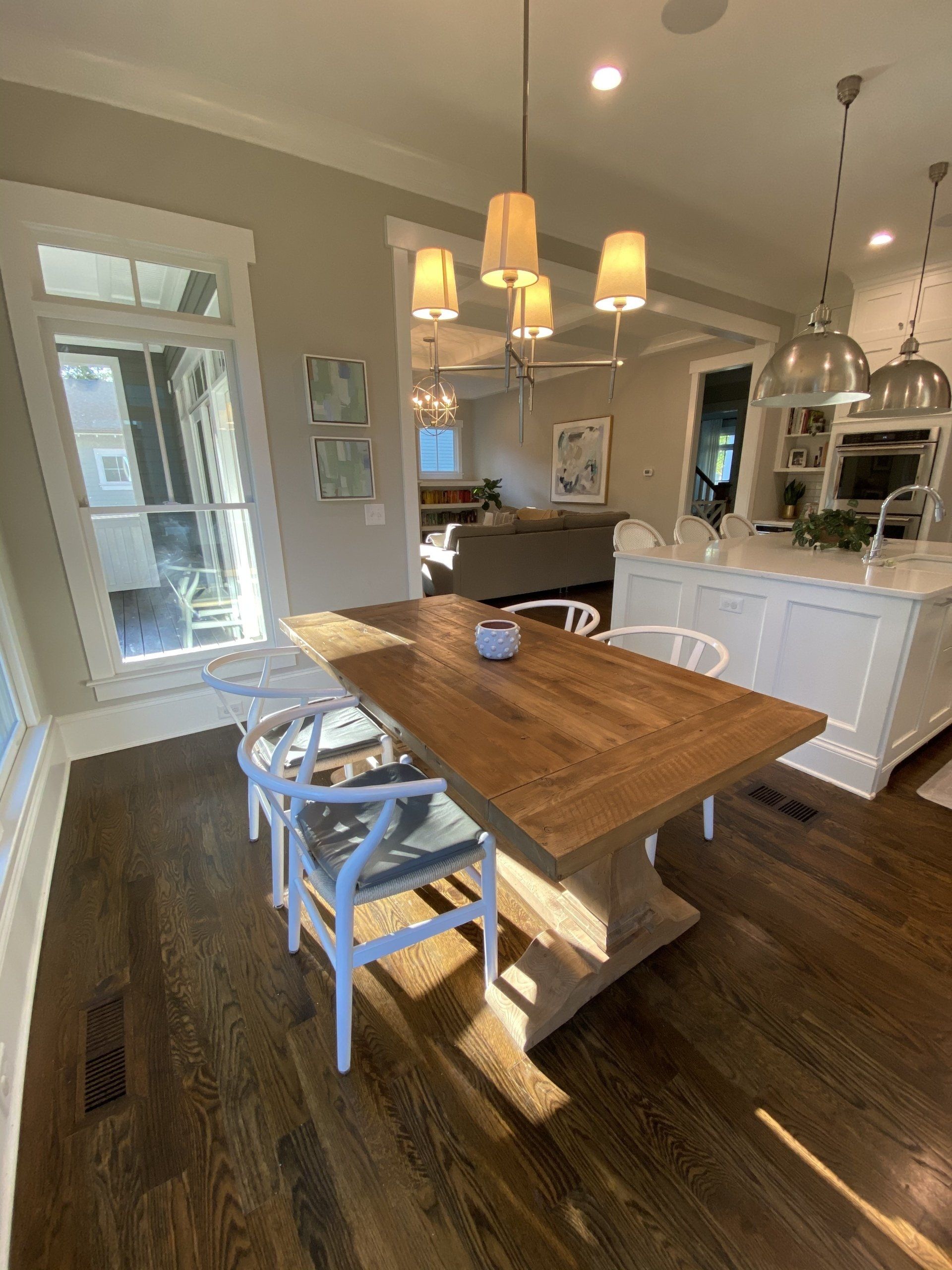 Extended view of Christina's kitchen and breakfast nook