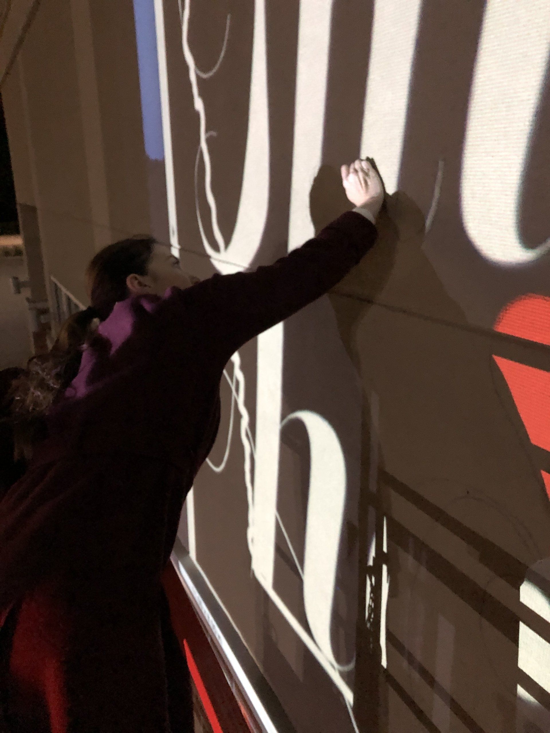 Liz Lidgett, Cafe Diem mural trace
