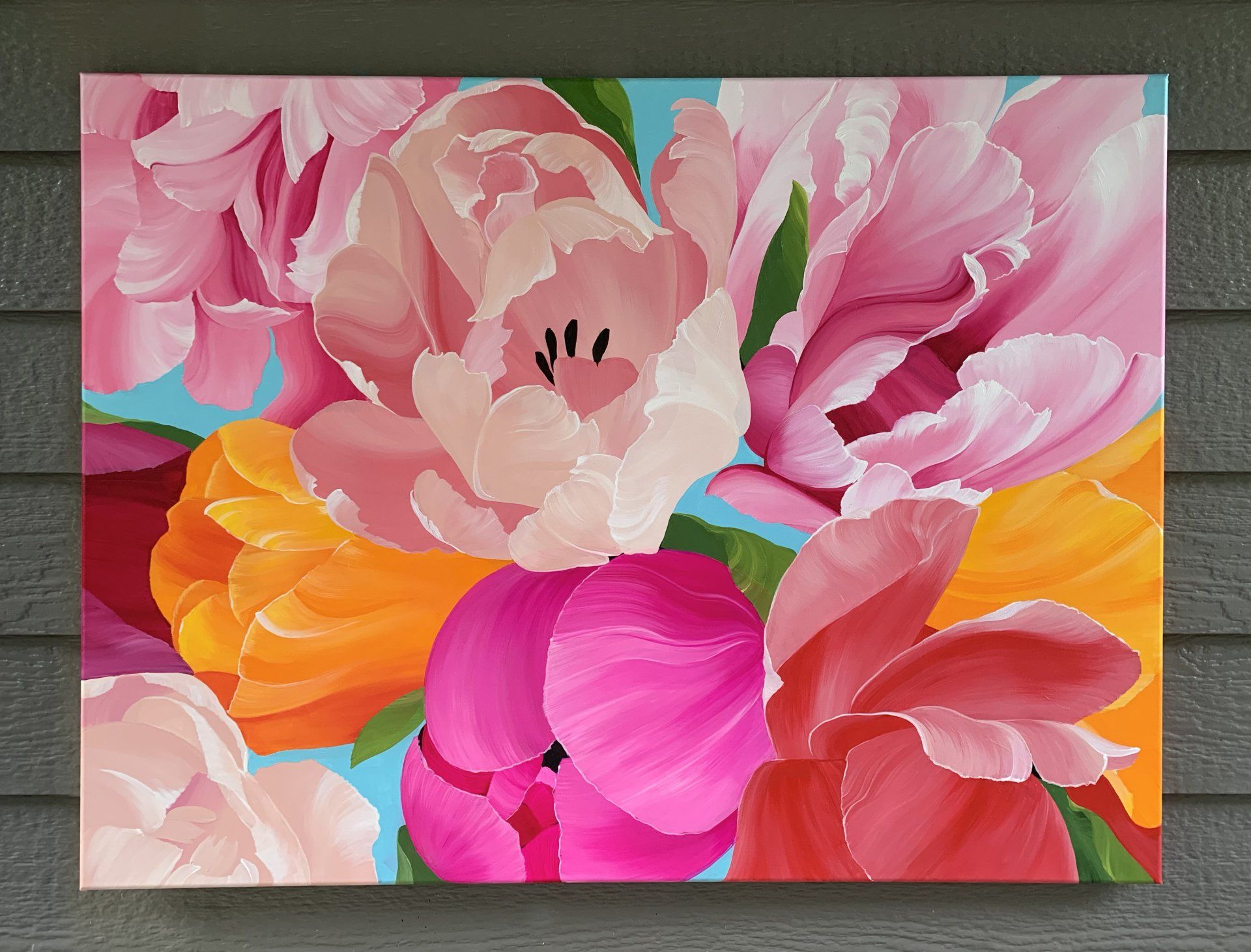 Jenna Brownlee, Lush, Acrylic on canvas, 30 x 40 in, $1200 ($120/mo)