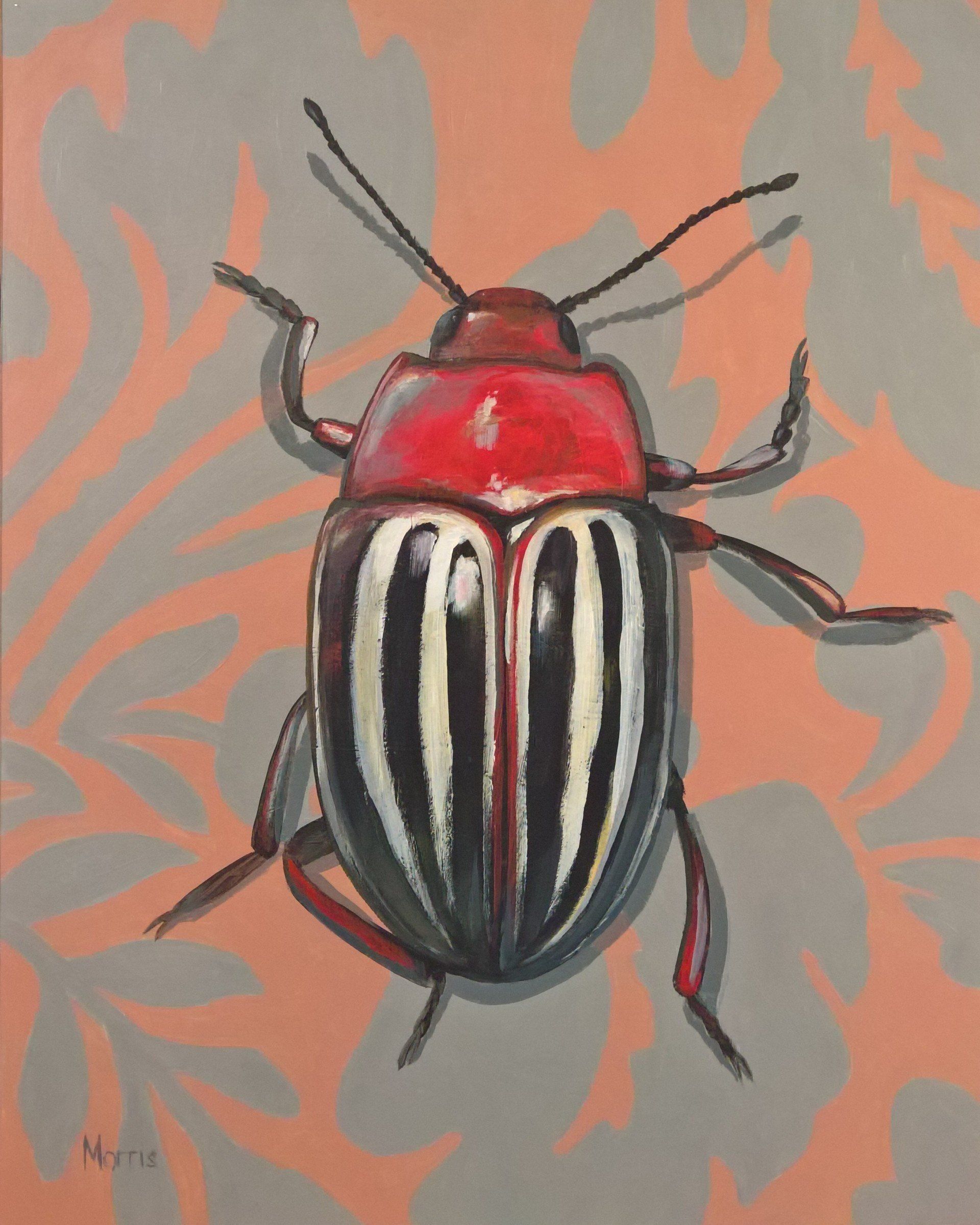 Kevin Brent Morris painting, On Damask