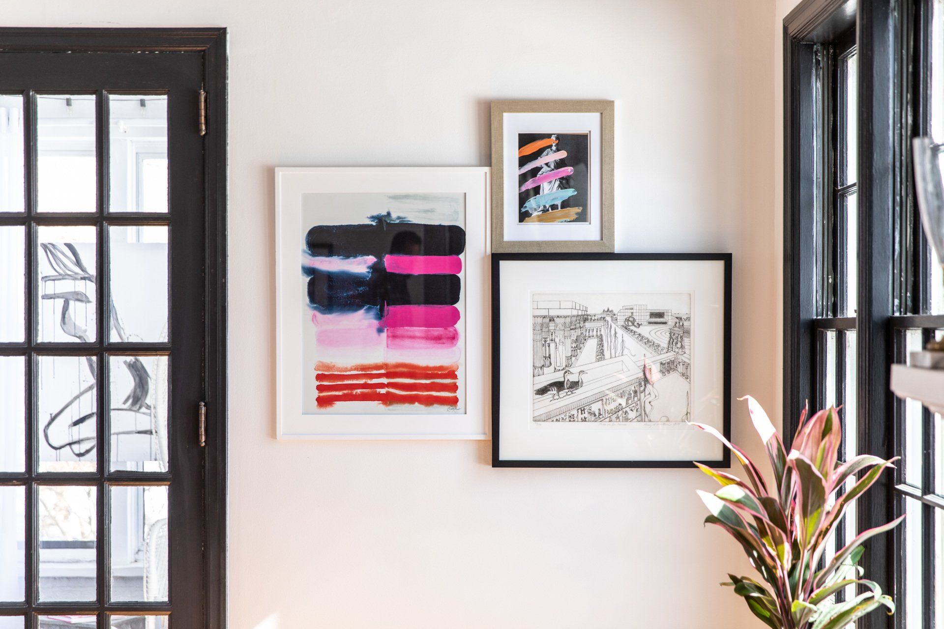 Gallery wall, living room