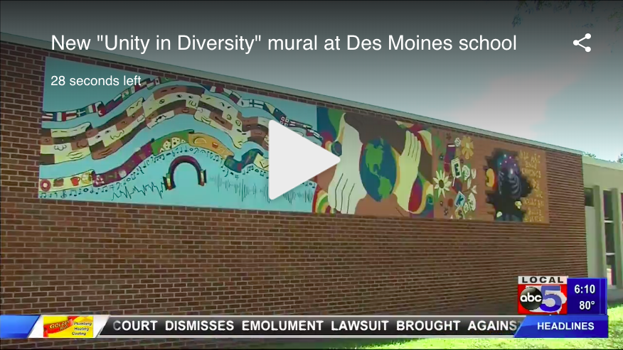Weeks Middle School Mural, video interview