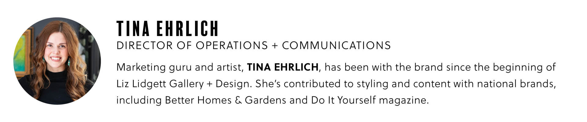 Tina Ehrlich, author