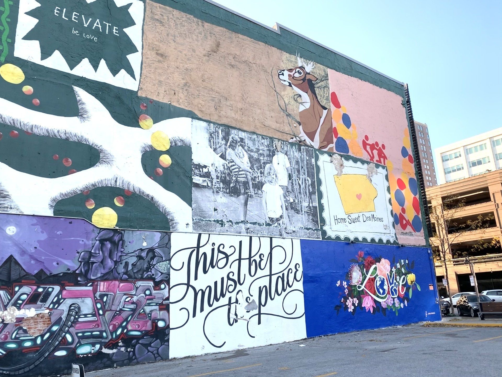RoCA, Des Moines featuring Jenna Brownlee's new mural, Love Blooms