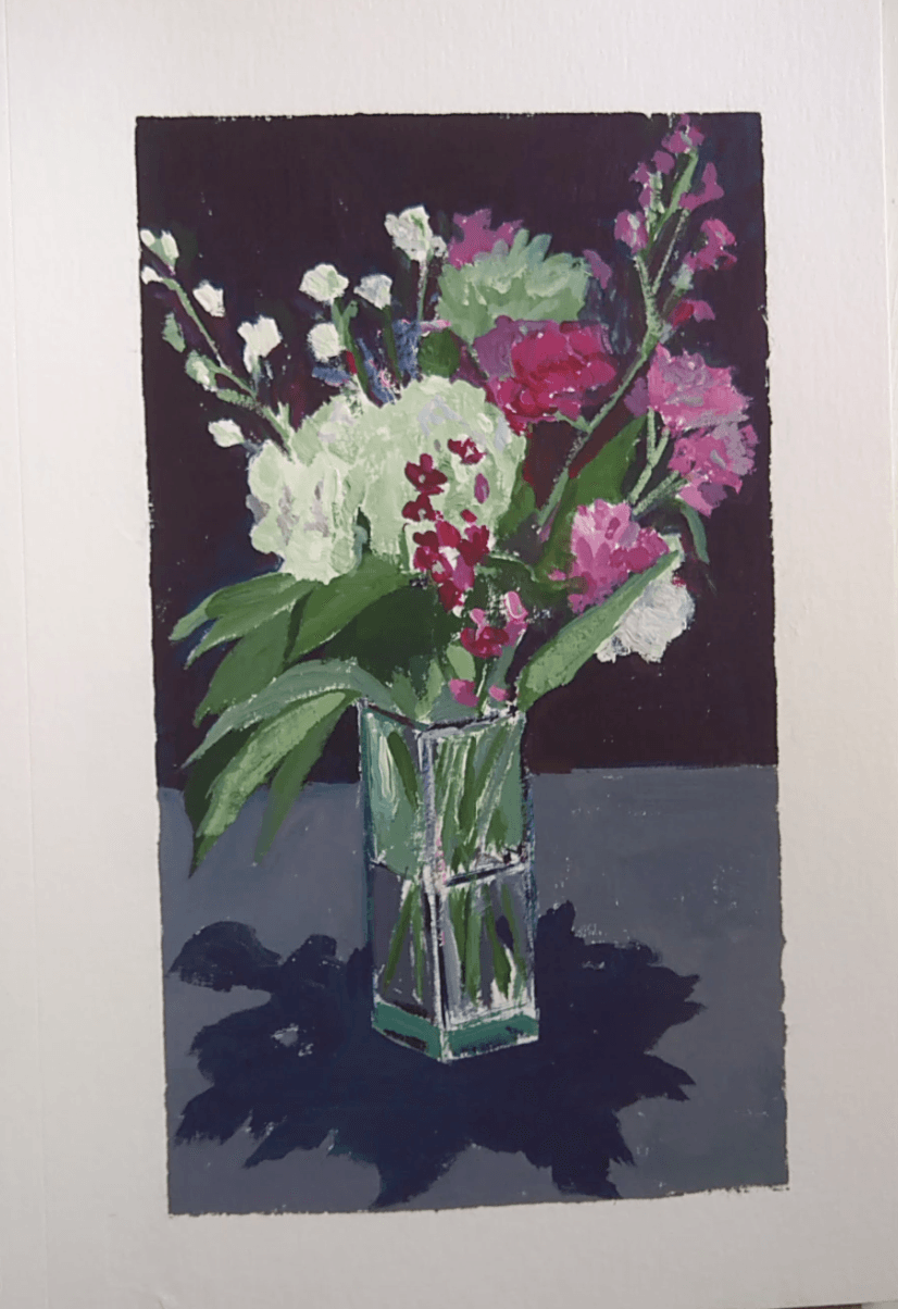 Floral sketch, Kevin Brent Morris
