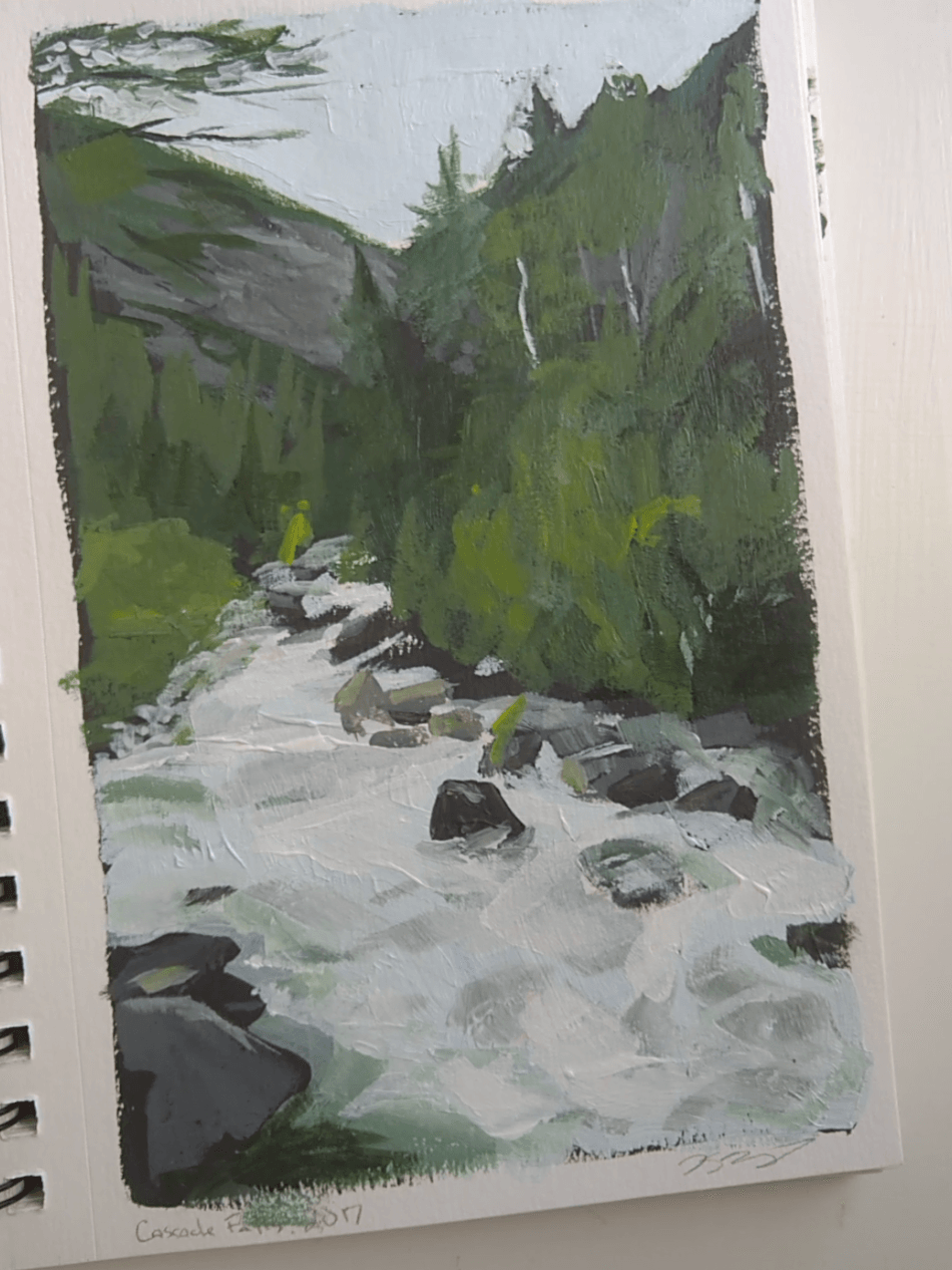 Landscape sketch, Kevin Brent Morris