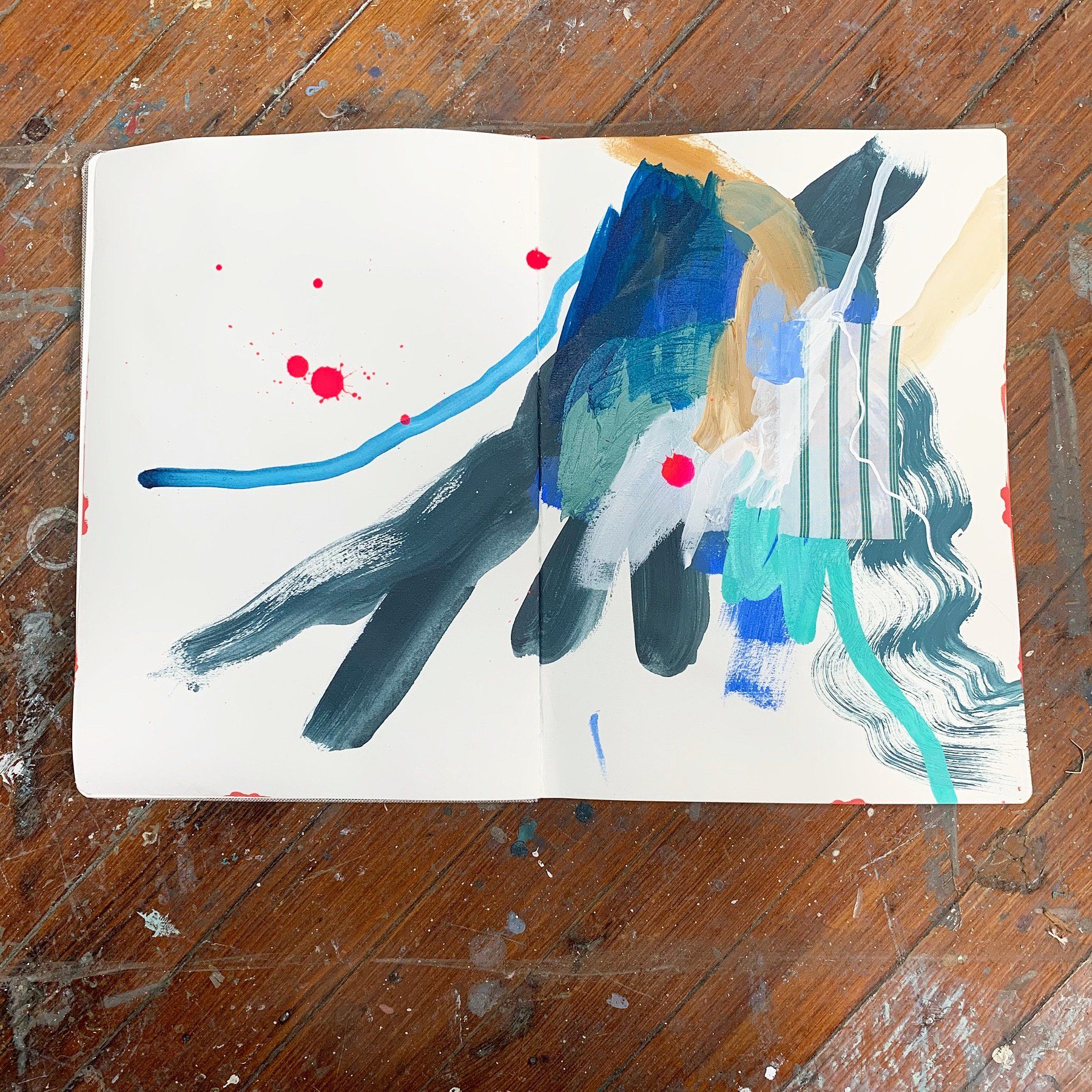 Rebecca Stern's sketchbook painting