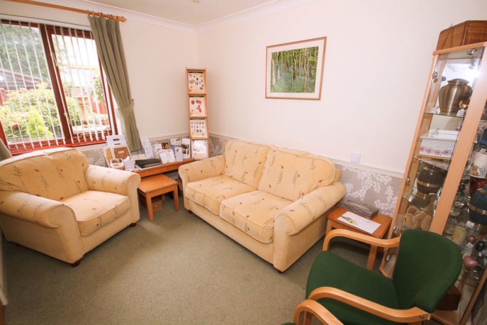 waiting area at funeral directors
