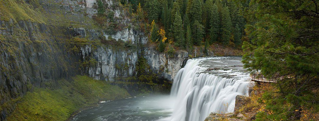 waterfall in Rexburg, ID