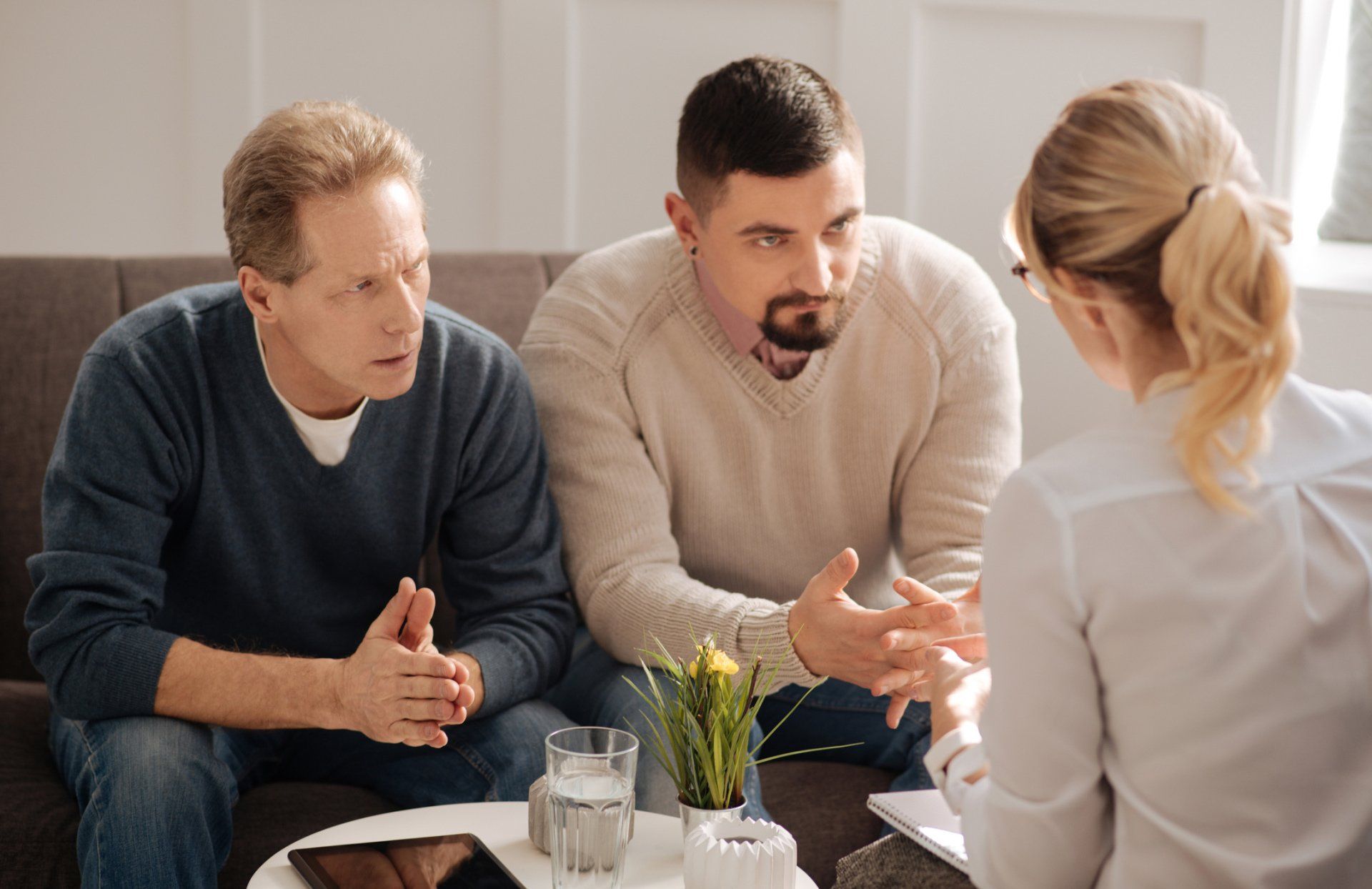 Two Guys Having Consultation — Grand Rapids, MI — North Kent Guidance Services Two Guys Having Consultation — Grand Rapids, MI — North Kent Guidance Services