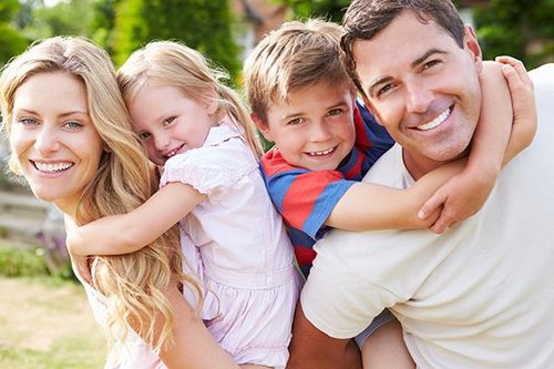 Family of for hugging.