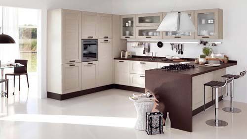 cucina con bancone