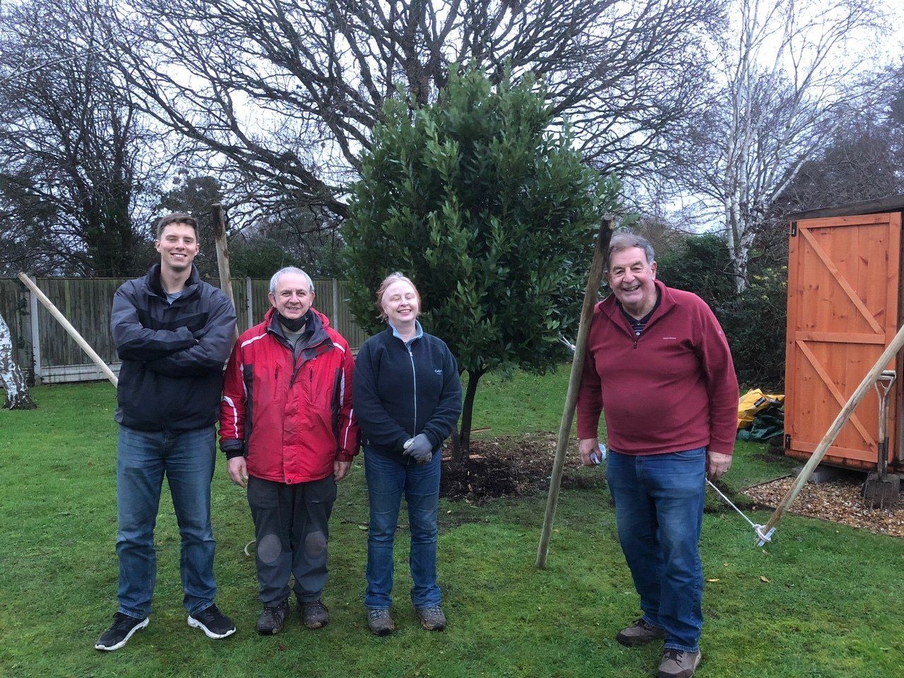 Some of the team