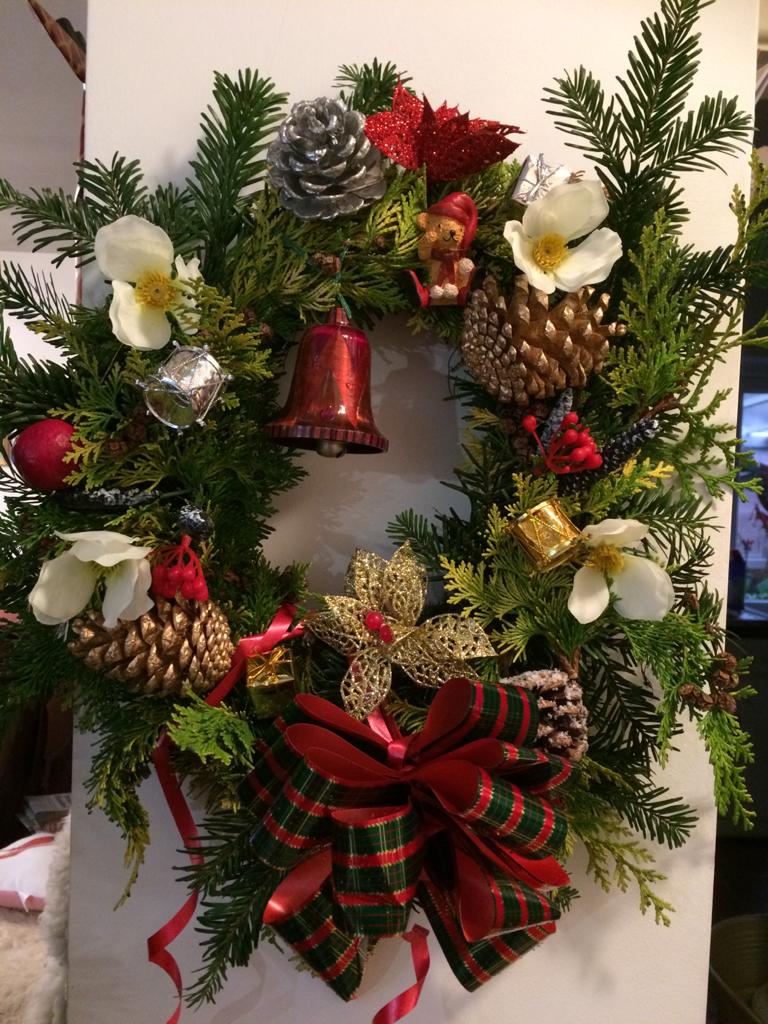Christmas wreath made by one of our members
