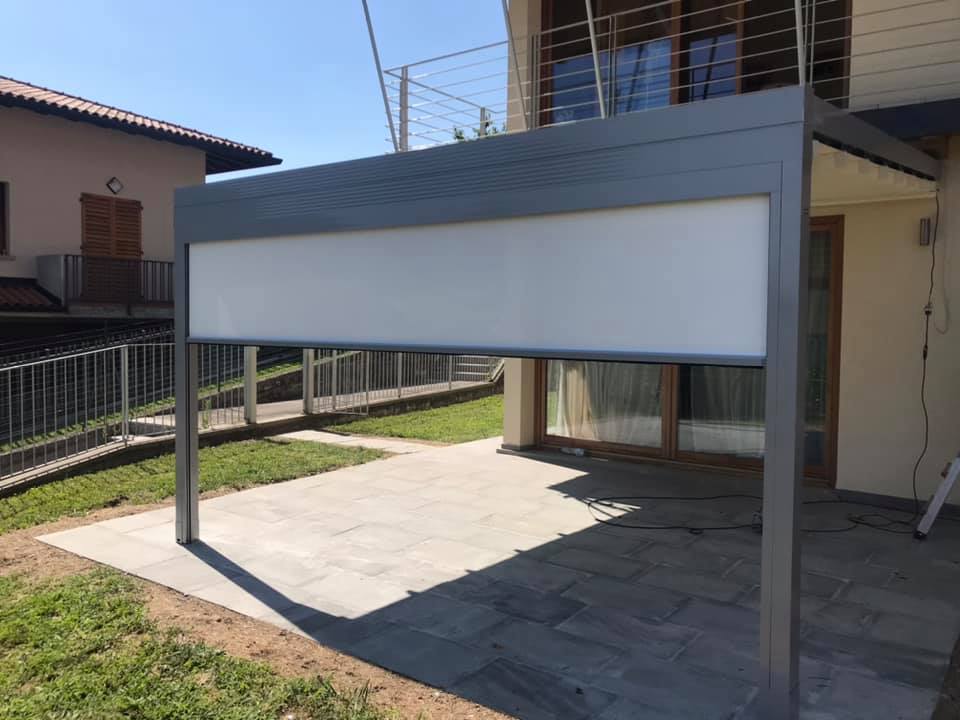 Pergola con tenda