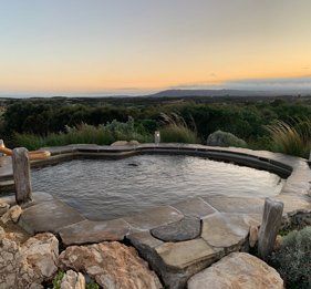 Screw piles used to support iconic hilltop pool at Peninsula Hot Springs Screw piles used to support iconic hilltop pool at Peninsula Hot Springs