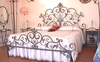letto in ferro battuto