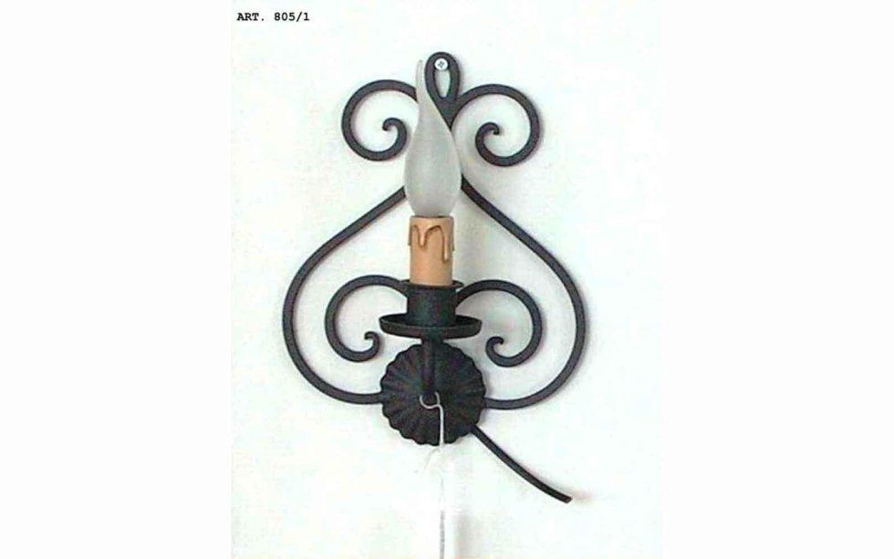 lampadario elettrico in ferro battuto