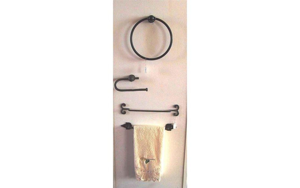 accessori in ferro battuto per bagno