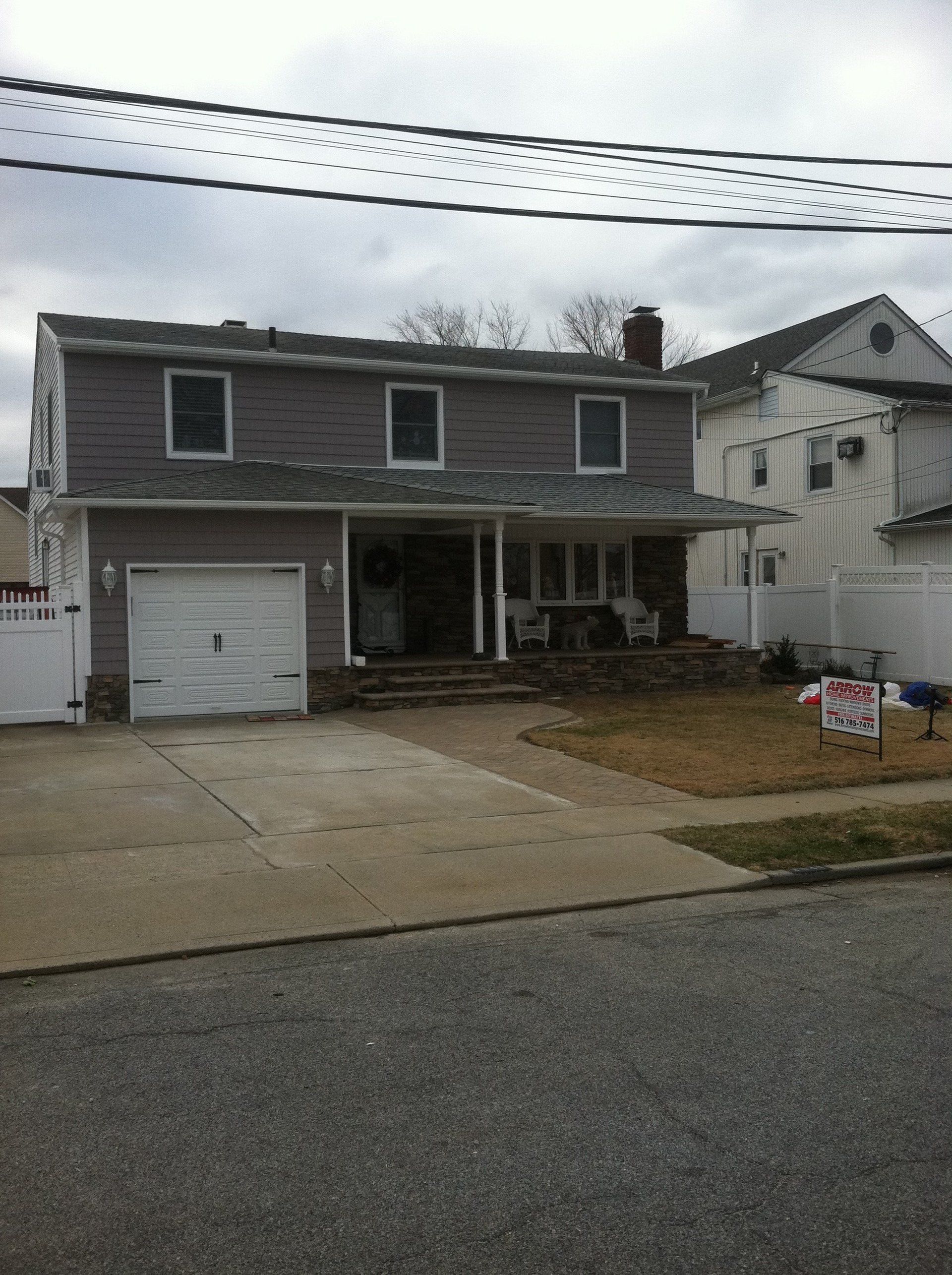 home after porch renovation