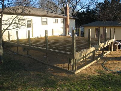 deck under construction