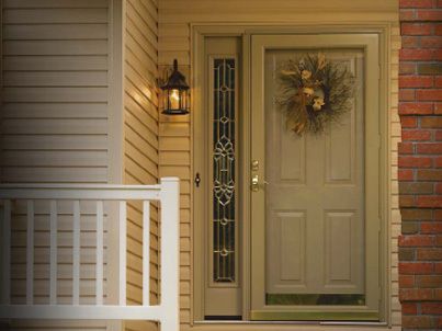 front door and storm door installed by Arrow Home Improvement - Nassau County, Suffolk County, Long Island NY