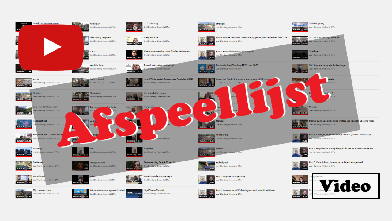 Afspeellijst met alle videobestanden
