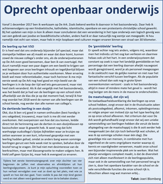 Column Column 'Oprecht openbaar onderwijs'