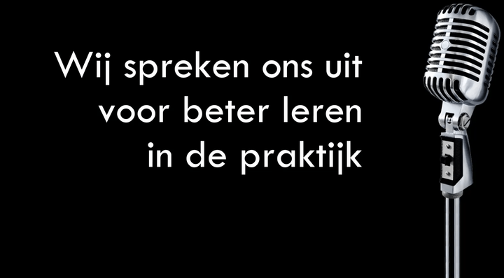 Tekst uit het introductiefilmpje: Wij spreken ons uit voor beter leren in de praktijk