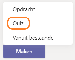 Quiz maken