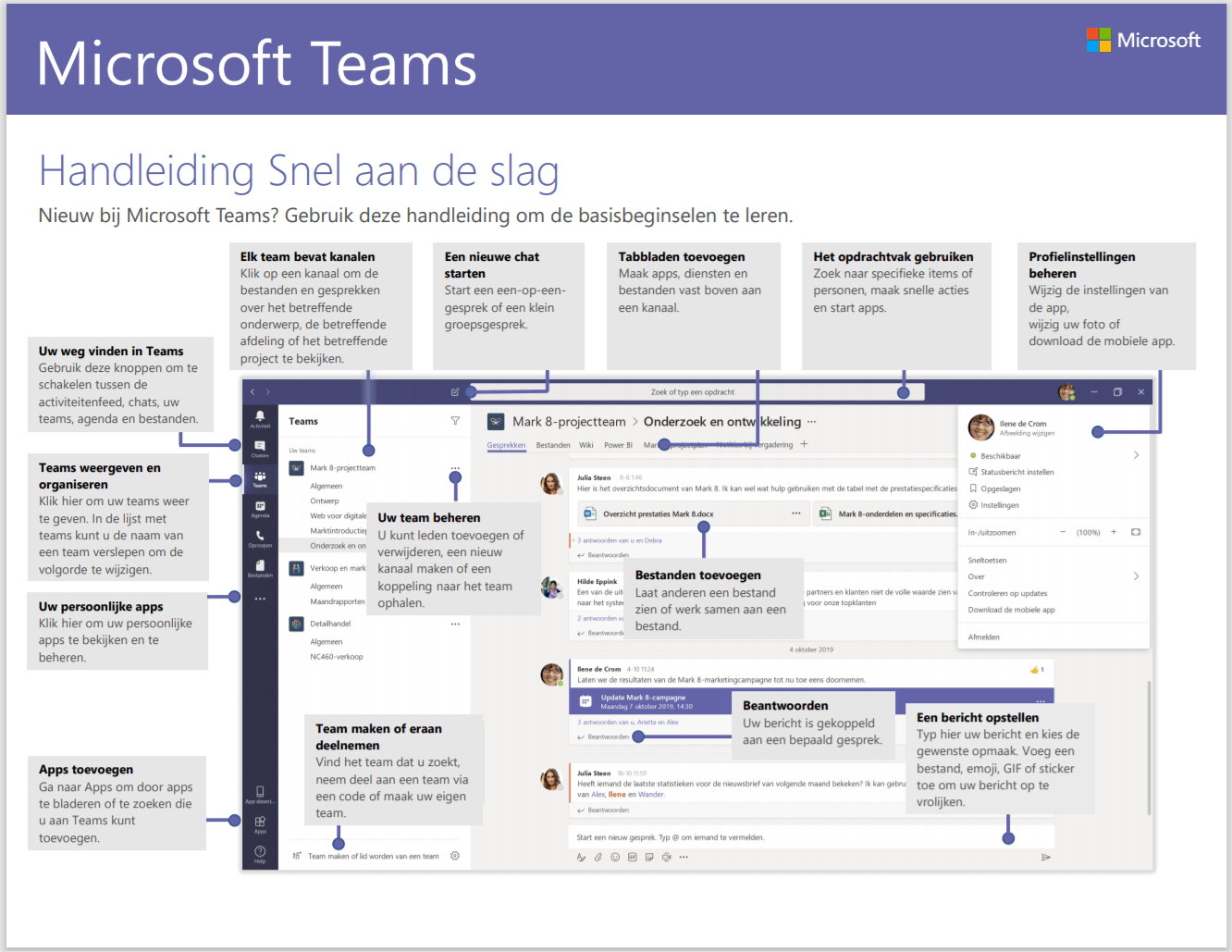 Download Teams Quickstart guide