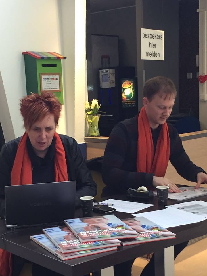 Elle Peters en Thierry Konigstein tijdens IPON