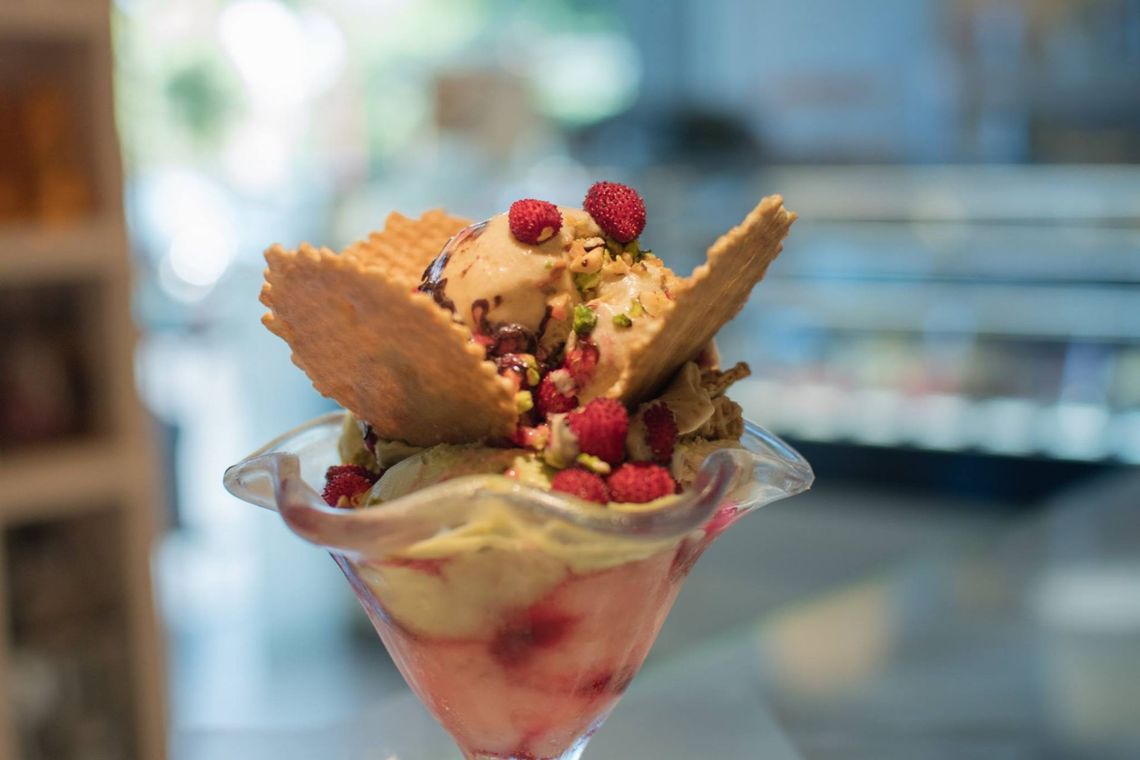 Coppe di gelato artigianale