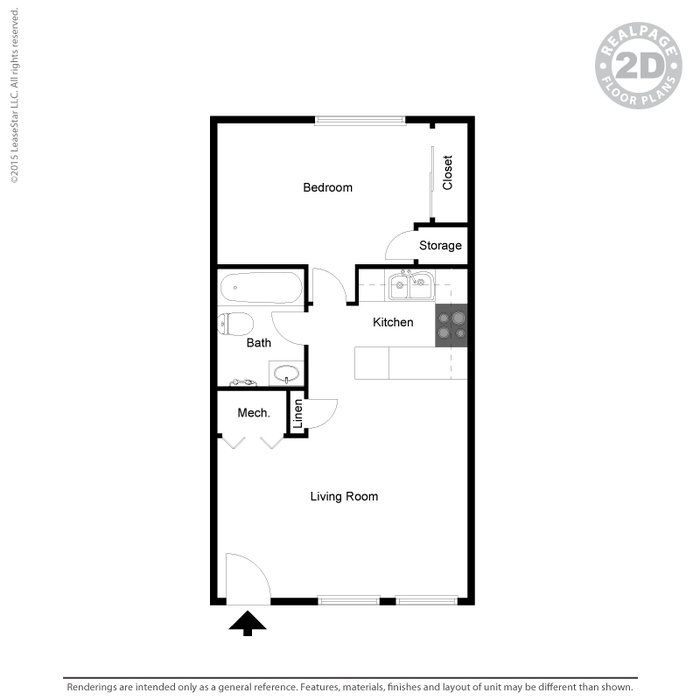 1 bedroom 2d