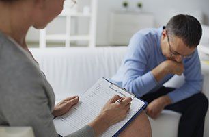 a man being counselled