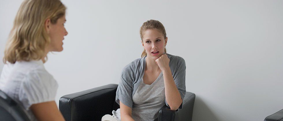 a lady seeking counselling