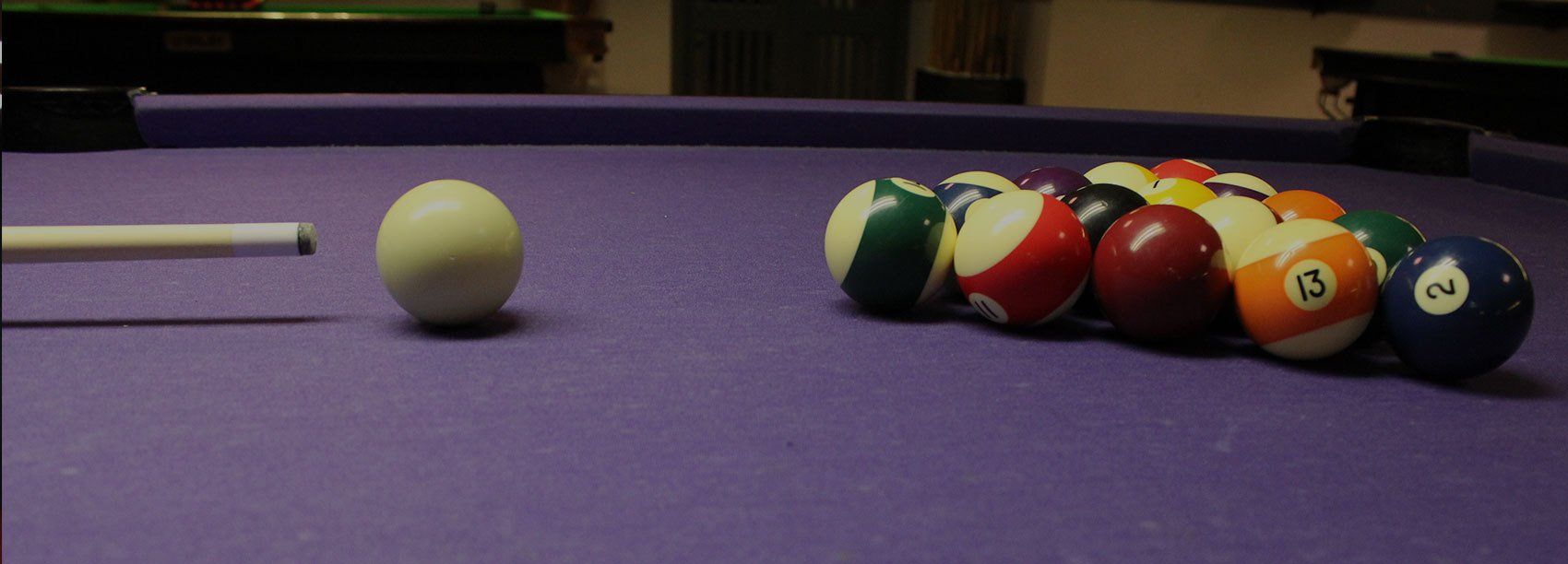 Purple pool table