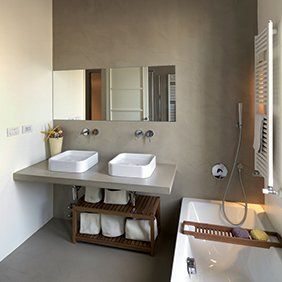 Resina e microcemento bagno