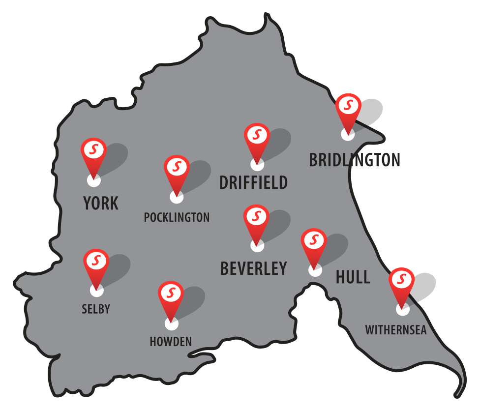 Areas covered