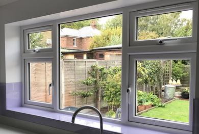 Kitchen window mirrors