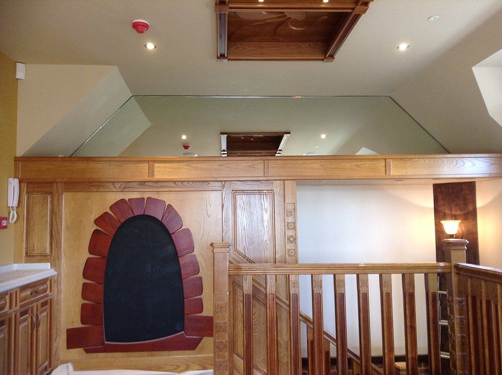 wooden staircase