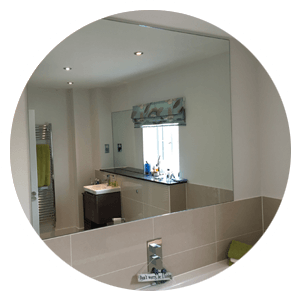 amazing mirrors in the bathroom