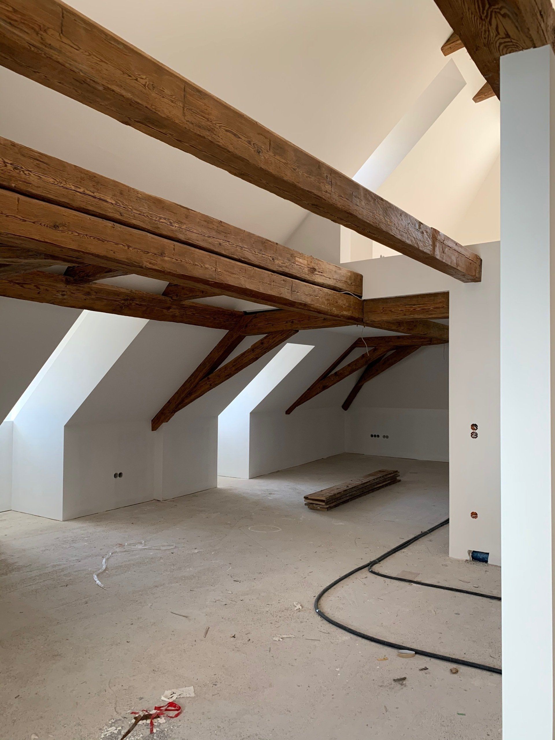 Perfekter Trockenbau in den Galeriewohnungen