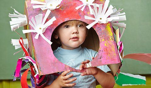 Boy with his painting