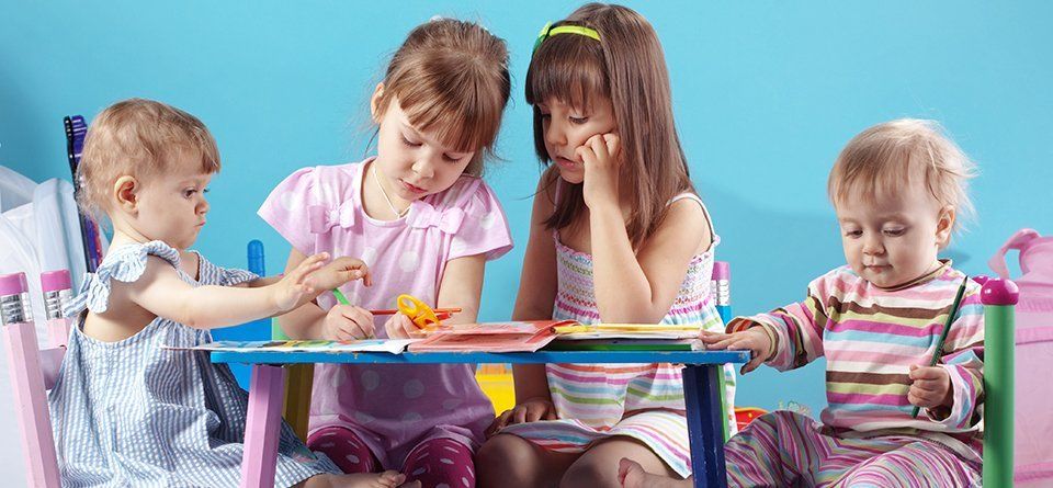 girls in nursery