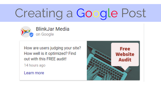 Creating a Google Post