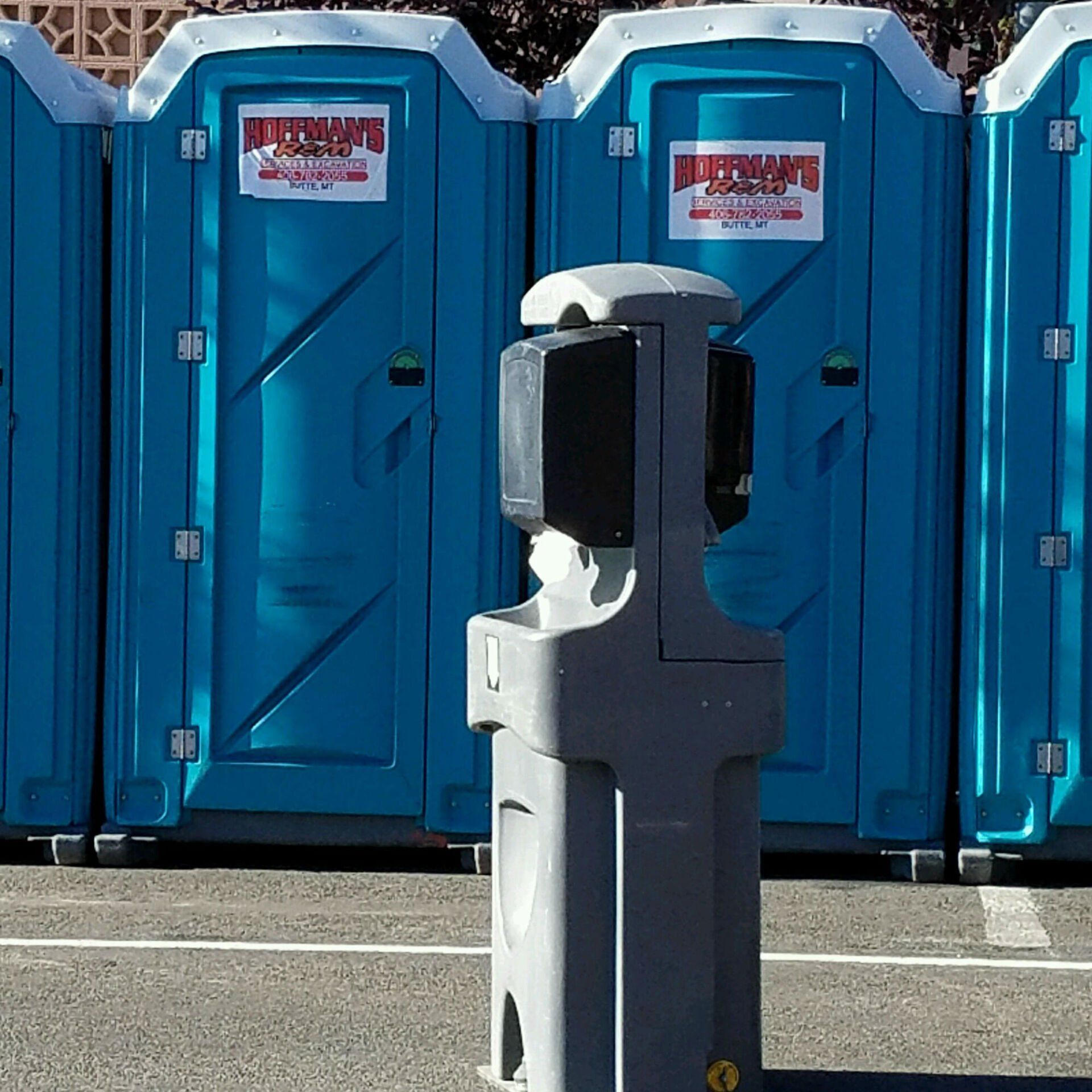 Portable Toilets With Hand Wash Station — Butte, MT — Hoffman’s R & M Services & Excavation